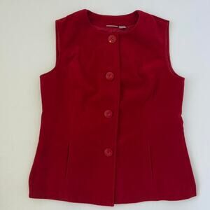 Chico’s Red Button Down Vest